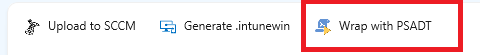 PacKit functionalities, including Wrap packages with PSADT