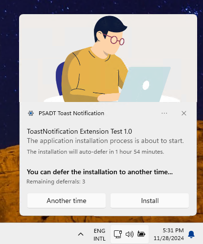 PSADT Toast Notification